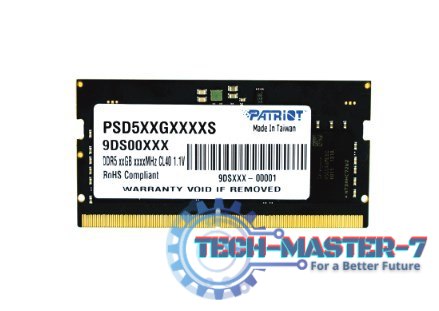 Pamięć PATRIOT (SODIMM/DDR5/32 GB/4800MHz/1.1V/40CL/SINGLE) Pamięć PATRIOT (SODIMM/DDR5/32 GB/4800MHz/1.1V/40CL/SINGLE)