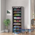 Szafa tekstylna materiałowa garderoba z półkami na ubrania i buty ModernHome