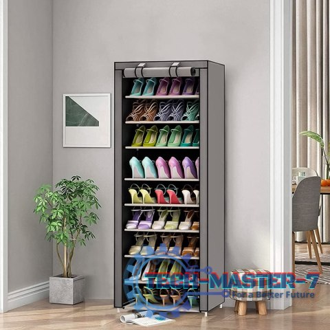 Szafa tekstylna materiałowa garderoba z półkami na ubrania i buty ModernHome Szafa tekstylna materiałowa garderoba z półkami na ubrania i buty ModernHome