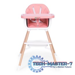 Fotelik krzesełko do karmienia dzieci 2w1 różowy ECOTOYS ECOTOYS