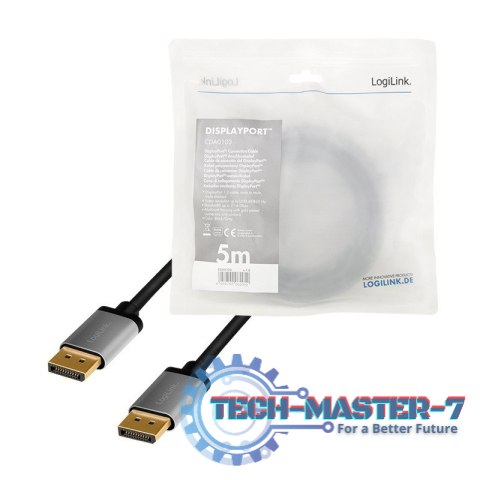 LOGILINK CDA0103 5m /s1x DisplayPort (wtyk) 1x DisplayPort (wtyk) LOGILINK CDA0103 5m /s1x DisplayPort (wtyk) 1x DisplayPort (wtyk)