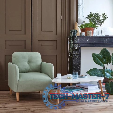 Nowoczesny stolik kawowy półka drewniane nogi biały ModernHome ModernHome Nowoczesny stolik kawowy półka drewniane nogi biały ModernHome ModernHome
