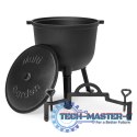 Kociołek żeliwny stojący 10L garnek myśliwski ognisko grill MultiGarden MULTI GARDEN
