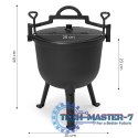 Kociołek żeliwny stojący 10L garnek myśliwski ognisko grill MultiGarden MULTI GARDEN