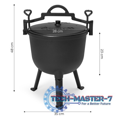 Kociołek żeliwny stojący 10L garnek myśliwski ognisko grill MultiGarden MULTI GARDEN Kociołek żeliwny stojący 10L garnek myśliwski ognisko grill MultiGarden MULTI GARDEN