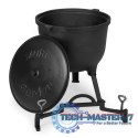 Kociołek żeliwny stojący 15L garnek myśliwski ognisko grill MultiGarden MULTI GARDEN