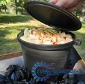 Kociołek żeliwny stojący 5L garnek myśliwski ognisko grill MultiGarden MULTI GARDEN