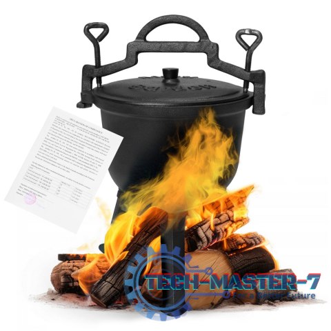 Kociołek żeliwny stojący 5L garnek myśliwski ognisko grill MultiGarden MULTI GARDEN Kociołek żeliwny stojący 5L garnek myśliwski ognisko grill MultiGarden MULTI GARDEN