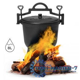 Kociołek żeliwny stojący 8L garnek myśliwski ognisko grill MultiGarden MULTI GARDEN