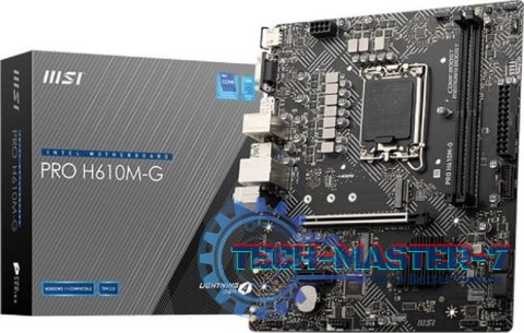 Płyta główna MSI PRO H610M-G LGA1700 MICRO ATX Płyta główna MSI PRO H610M-G LGA1700 MICRO ATX