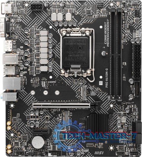 Płyta główna MSI PRO H610M-G LGA1700 MICRO ATX Płyta główna MSI PRO H610M-G LGA1700 MICRO ATX