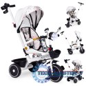 Rowerek trójkołowy dla dzieci spacerówka obracane siedzisko pchacz daszek ECOTOYS ECOTOYS