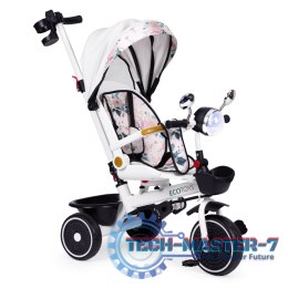 Rowerek trójkołowy dla dzieci spacerówka obracane siedzisko pchacz daszek ECOTOYS ECOTOYS