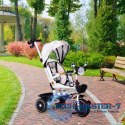 Rowerek trójkołowy dla dzieci spacerówka obracane siedzisko pchacz daszek ECOTOYS ECOTOYS