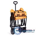 Wózek transportowy składany duży wózek ogrodowy plażowy pomarańczowy 47x105 cm MultiGarden MULTI GARDEN