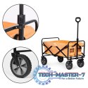 Wózek transportowy składany duży wózek ogrodowy plażowy pomarańczowy 47x105 cm MultiGarden MULTI GARDEN