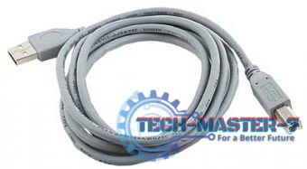 Kabel USB 2.0 typu AB AM-BM 1.8m szary Kabel USB 2.0 typu AB AM-BM 1.8m szary