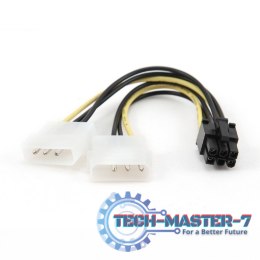 Kabel rozdzielacz zasilania 2xMOLEX/1x6PIN BTX