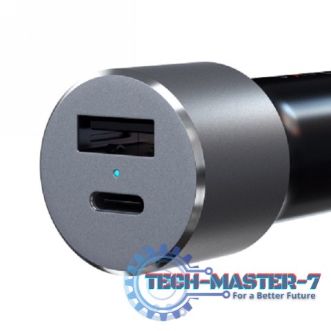Ładowarka samochodowa SATECHI 1x USB Typ A Czarno-szary ST-TCPDCCM Ładowarka samochodowa SATECHI 1x USB Typ A Czarno-szary ST-TCPDCCM