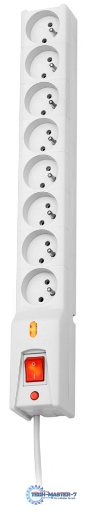 Listwa przeciwprzepięciowa LX 810, 1L, 3,0m, szara Listwa przeciwprzepięciowa LX 810, 1L, 3,0m, szara