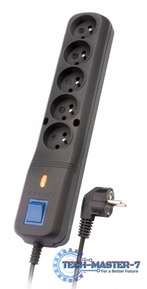 Listwa przeciwprzepięciowa LF-530WA, 3L EMI/RFI, 3,0m, czarna