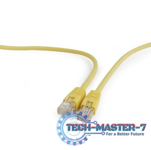 Patch cord kat.5e osłonka zalewana 2M żółty Patch cord kat.5e osłonka zalewana 2M żółty