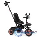 Rowerek trójkołowy dla dzieci spacerówka 3w1 obracane siedzisko daszek brązowy ECOTOYS ECOTOYS