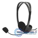 Słuchawki stereo z mikrofonem i regulacją głośności EH102