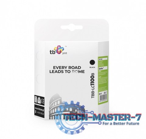 Tusz do Brother LC980/1100 TBB-LC1100B BK 100% nowy Tusz do Brother LC980/1100 TBB-LC1100B BK 100% nowy