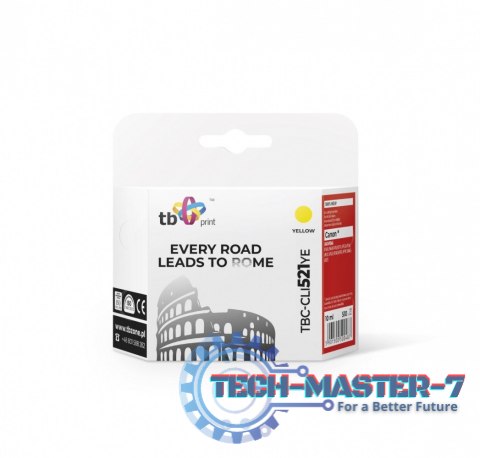 Tusz do Canon CLI-521 TBC-CLI521YE YE Tusz do Canon CLI-521 TBC-CLI521YE YE