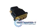 Adapter HDMI(F)->DVI(M) pozłacane końcówki