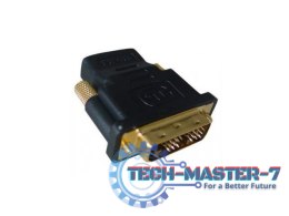 Adapter HDMI(F)->DVI(M) pozłacane końcówki