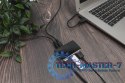 HUB/Koncentrator 4-portowy USB 2.0 HighSpeed, aktywny, czarno-srebrny