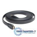 Kabel HDMI-HDMI v2.0 3D TV High Speed Ethernet 1M płaski (pozłacane końcówki)