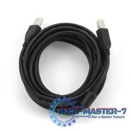 Kabel USB 2.0 typu AB AM-BM 4,5m FERRYT czarny