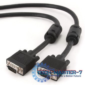 Kabel VGA 15M/15M EKRAN+FERRYT 15M BLACK Kabel VGA 15M/15M EKRAN+FERRYT 15M BLACK