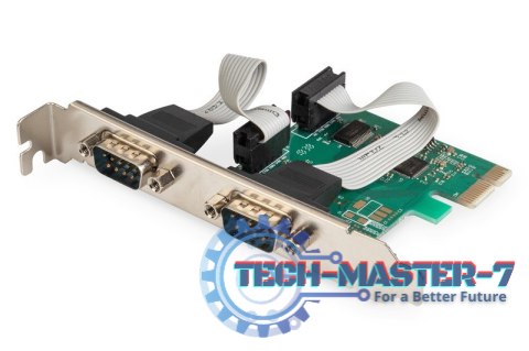 Karta rozszerzeń/Kontroler PCI Express RS232 Serial Port, 2xDB9, Chipset: ASIX99100 Karta rozszerzeń/Kontroler PCI Express RS232 Serial Port, 2xDB9, Chipset: ASIX99100