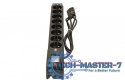 Listwa przeciwprzepięciowa LXARM 810, 3L, PDU, 1,5m, czarna