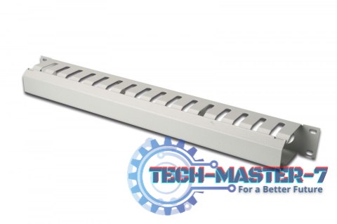 Organizator wspornik kablowy ze zdejmowaną pokrywą 1U typu Dukt 40x70, RAL 7035 Organizator wspornik kablowy ze zdejmowaną pokrywą 1U typu Dukt 40x70, RAL 7035