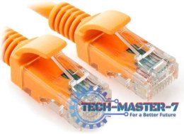 Patch cord kategoria 5e osłonka zalewana 0.5m pomarańczowy
