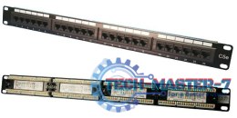 Patch panel CAT5e 24-porty