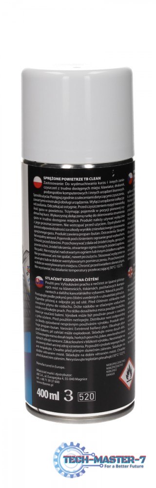 Sprężone powietrze 400 ml Sprężone powietrze 400 ml