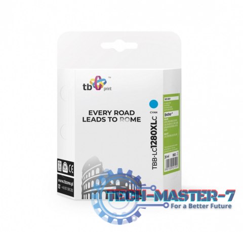 Tusz do Brother LC1280XL TBB-LC1280XLC CY Tusz do Brother LC1280XL TBB-LC1280XLC CY