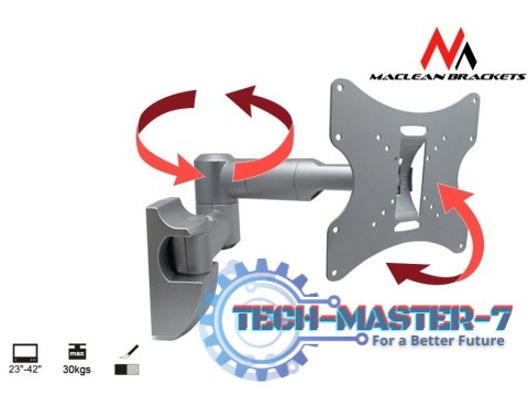 Uchwyt do monitora 23-42'' 30 kg uniwersalny MC-503A S max vesa 200 srebrny Uchwyt do monitora 23-42'' 30 kg uniwersalny MC-503A S max vesa 200 srebrny