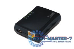 Wielofunkcyjny serwer wydruku/Print server 1xUSB 2.0 Hub sieciowy, NAS, 1x RJ45, LAN 10/100Mbps