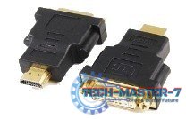 Adapter HDMI na DVI, M/F, czarny Adapter HDMI na DVI, M/F, czarny