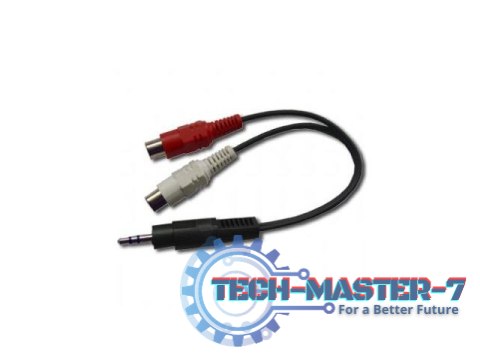 Kabel MINIJACK/2xRCA(Cinch) M/F 20cm