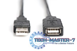 Kabel przedłużający USB 2.0 HighSpeed Typ USB A/USB A M/Ż aktywny, czarny 15m