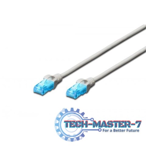 Patch cord U/UTP kat.5e PVC 25m szary Patch cord U/UTP kat.5e PVC 25m szary