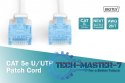 Patch cord U/UTP kat.5e PVC 3m Biały
